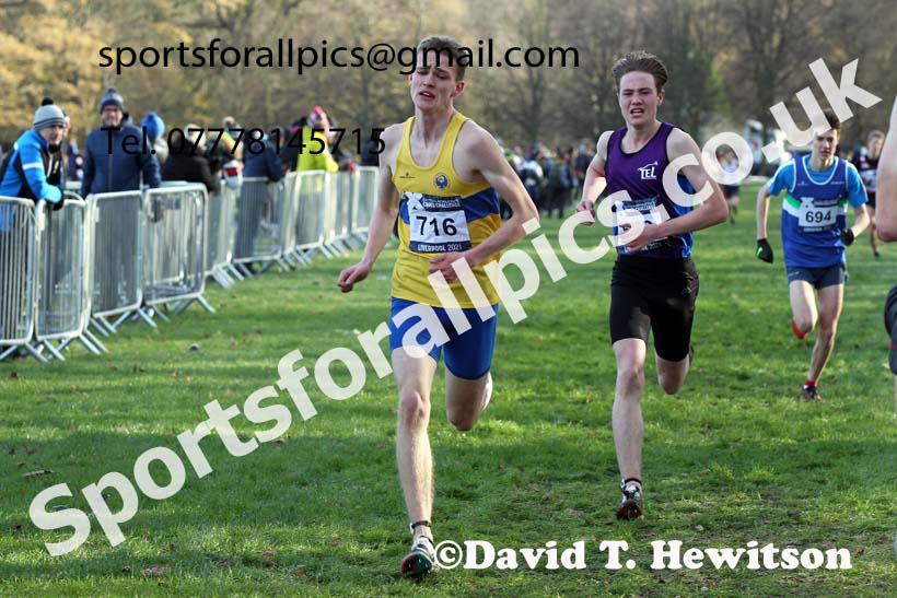 Mens under-17s, European Cross Country Championships Trials, Sefton Park, Liverpool. Photo: David T. Hewitson/Sports for All Pics